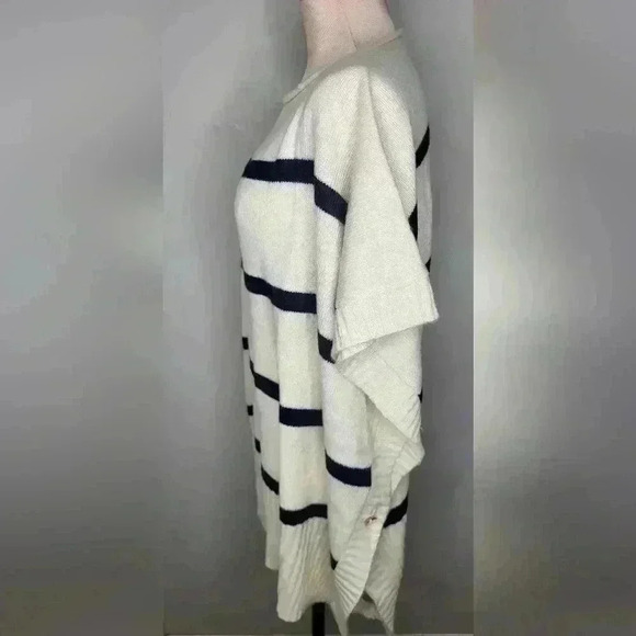 Loft Striped Modern Poncho NWT New Womens Size M L - Picture 5 of 15